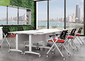 條形活動折疊會議桌、培訓桌