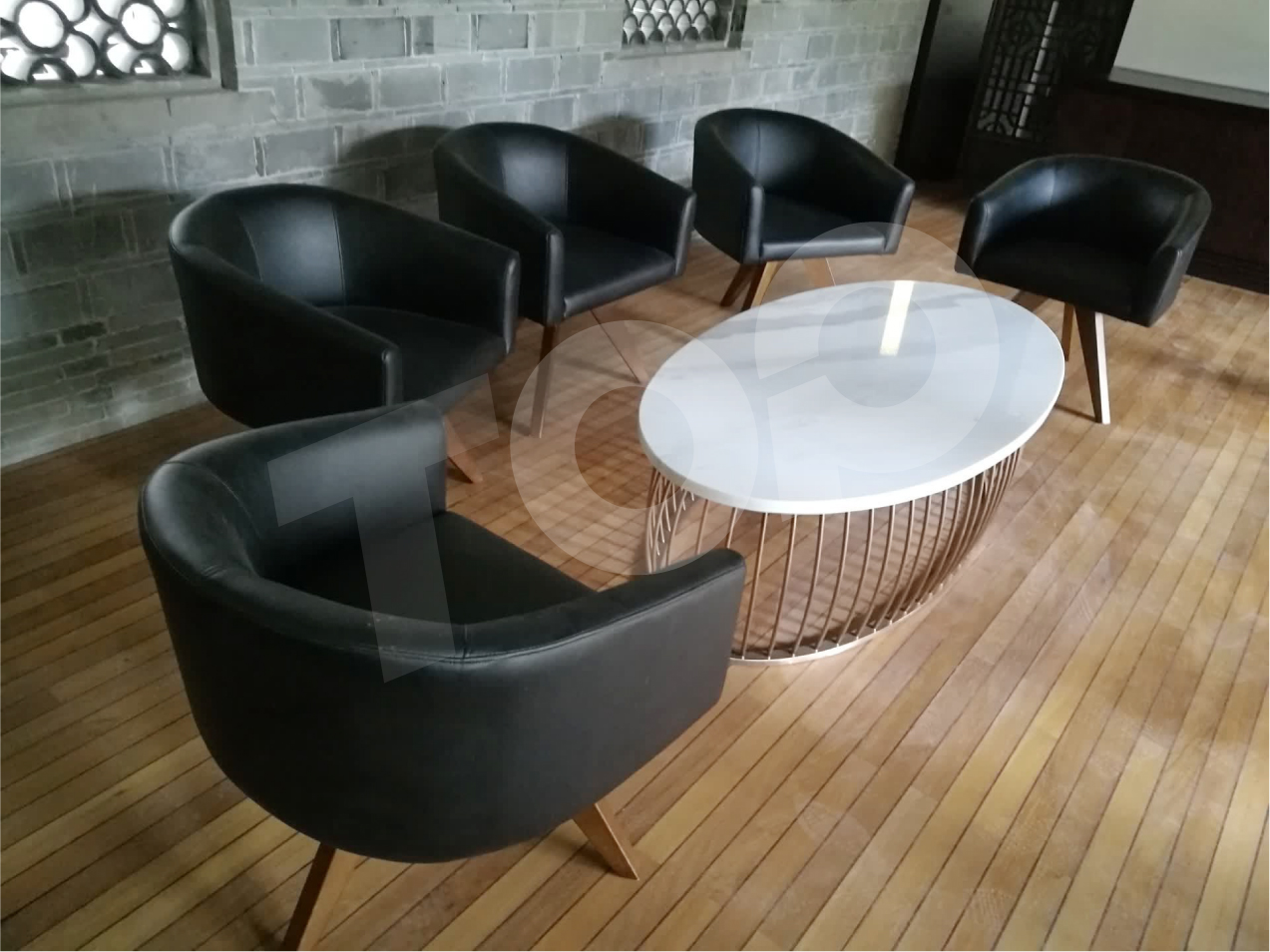 真皮沙發洽談桌