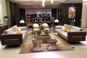 聽奢實木真皮沙發